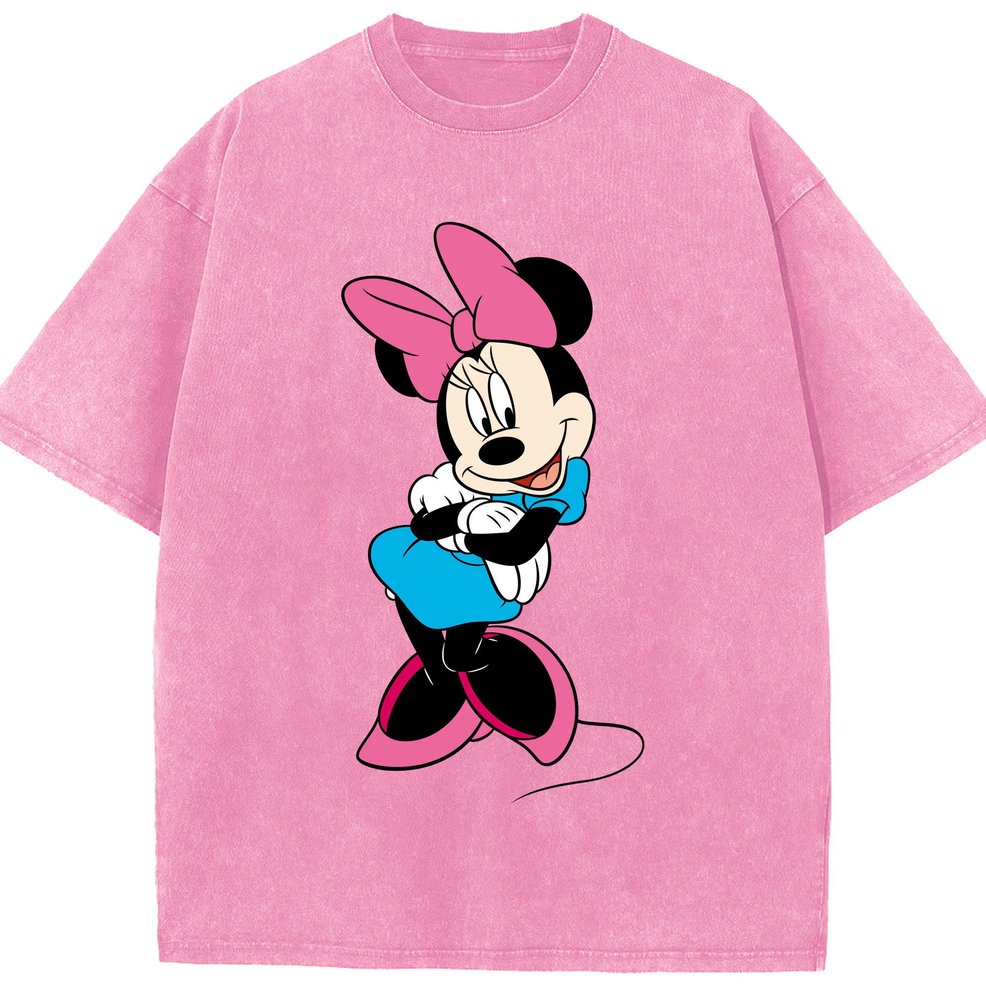 （画像用） ミッキーマウス Mickey Mouse 綿100% ヴィンテージ風 半袖Tシャツ（フロントプリント）